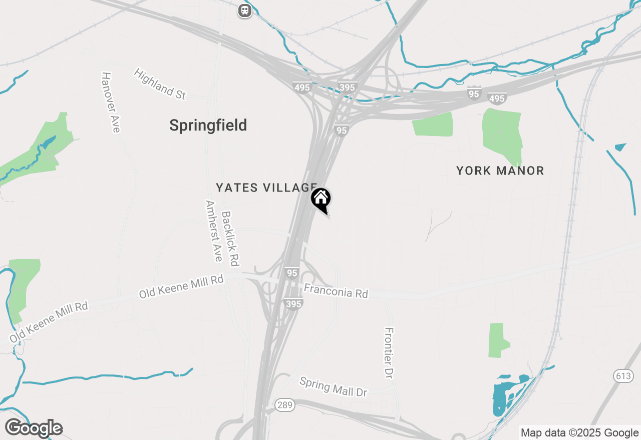 Map of 6728 Bowie Drive, Springfield, VA 22150