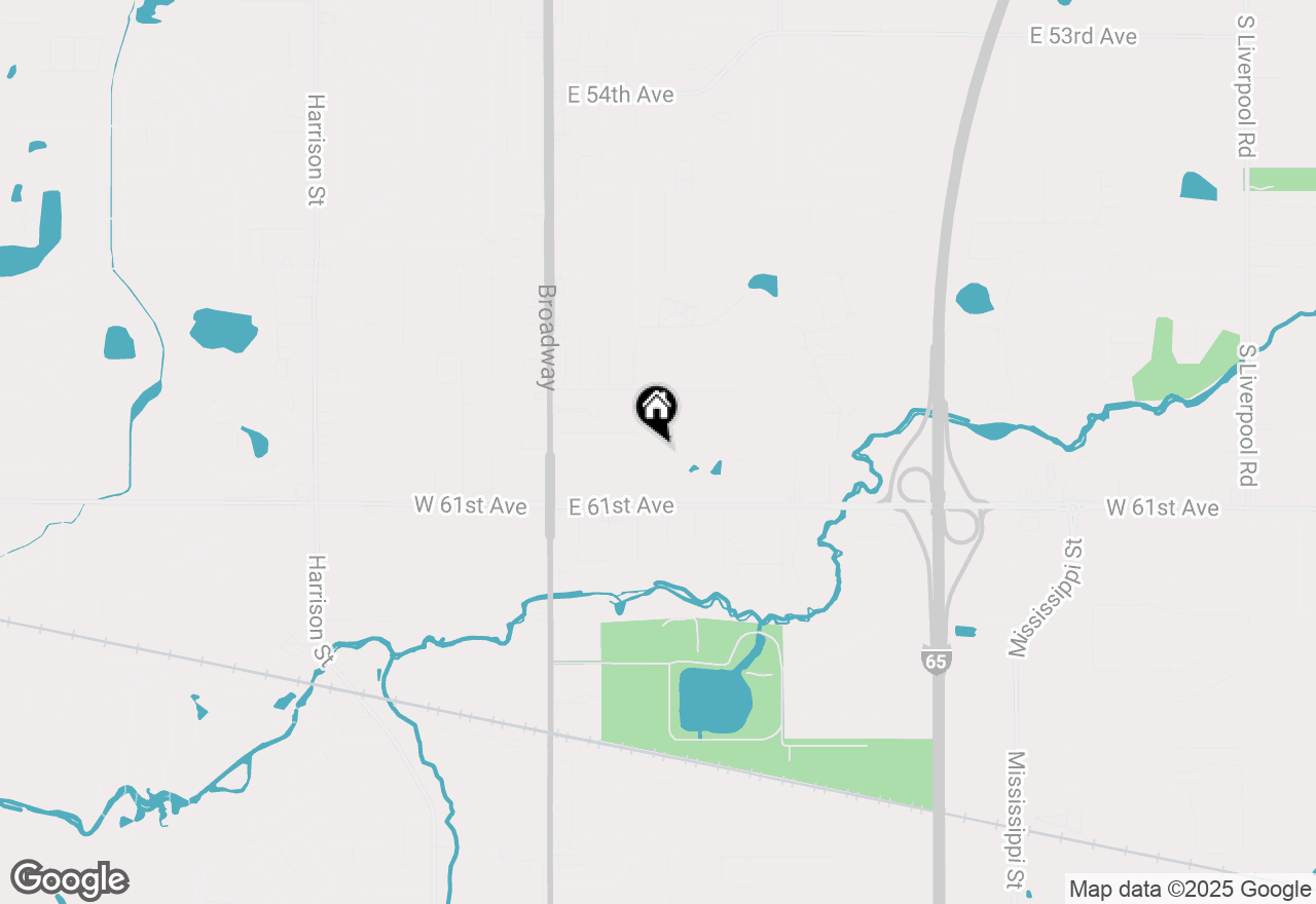 Map of 333 E 60th Drive, Merrillville, IN 46410