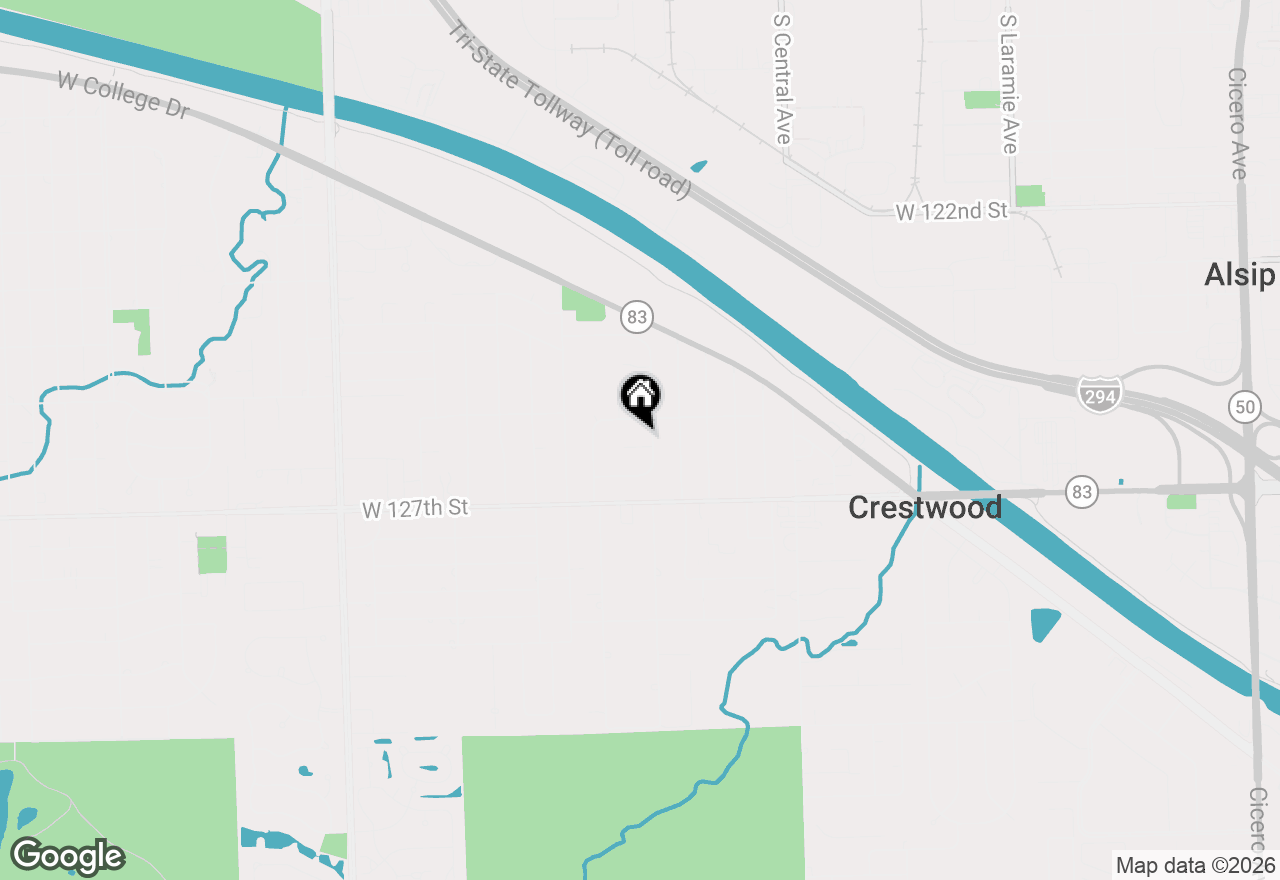Map of 5840 W 126th Street, Alsip, IL 60803