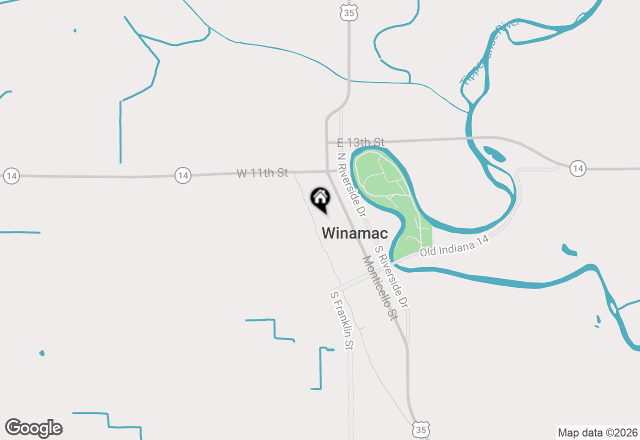 Map of 121 W Spring Street, Winamac, IN 46996