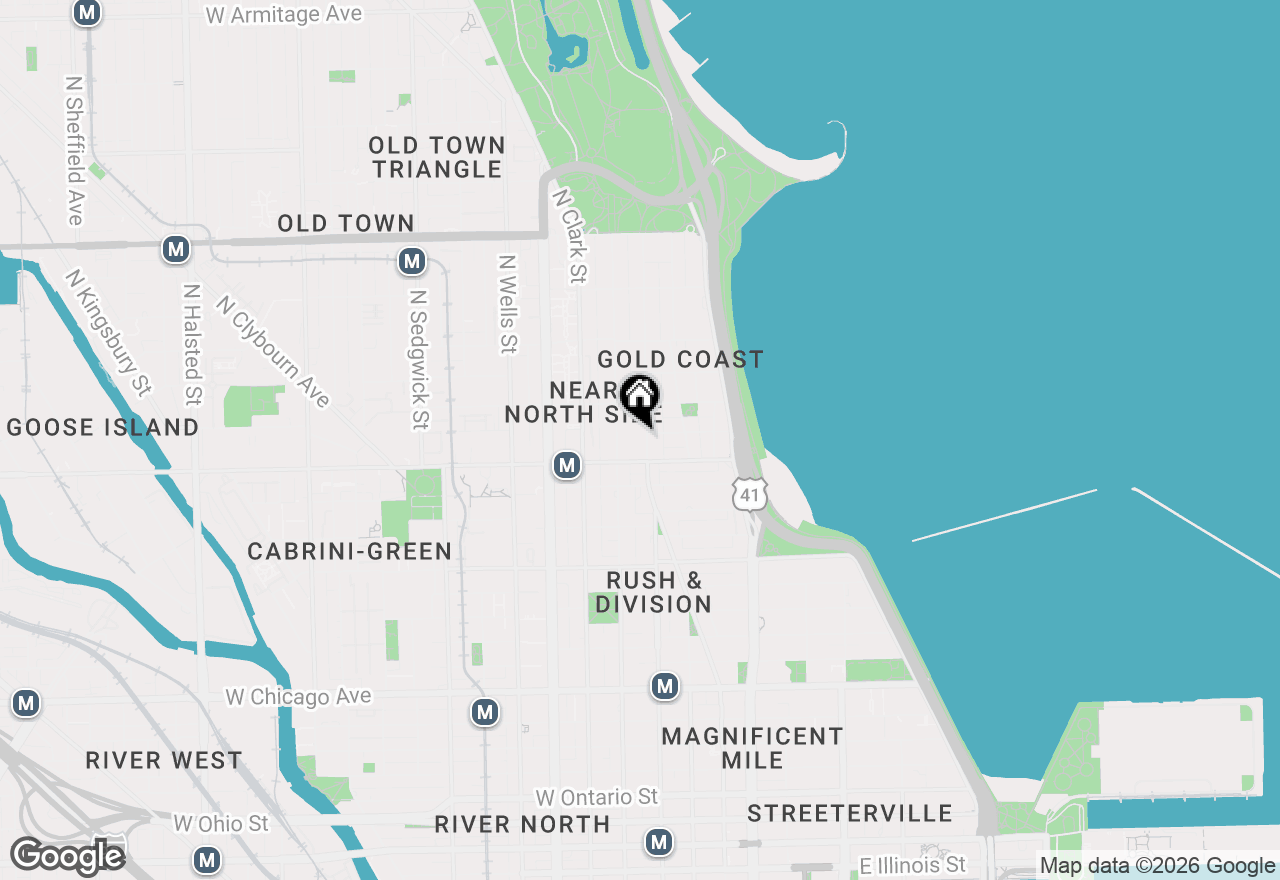 Map of 1230 N State Parkway #28A, Chicago, IL 60610