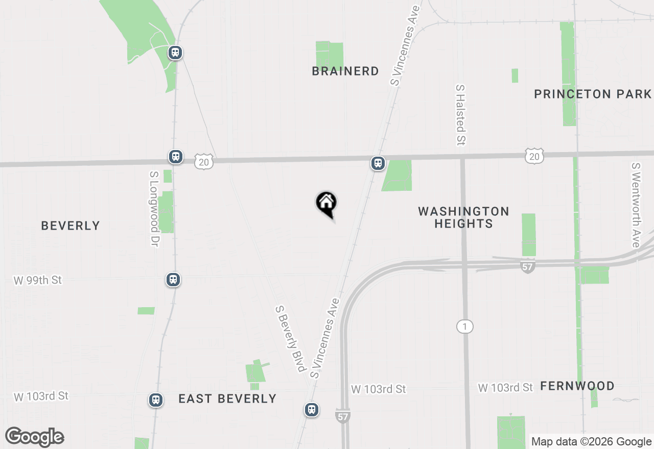 Map of 1244 W 97th Place, Chicago, IL 60643