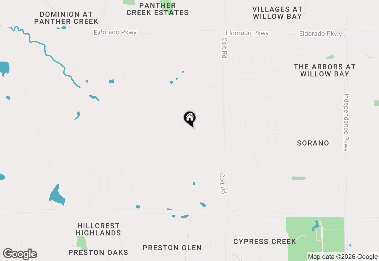 Map of 12189 Diamond Creek Drive, Frisco, TX 75035