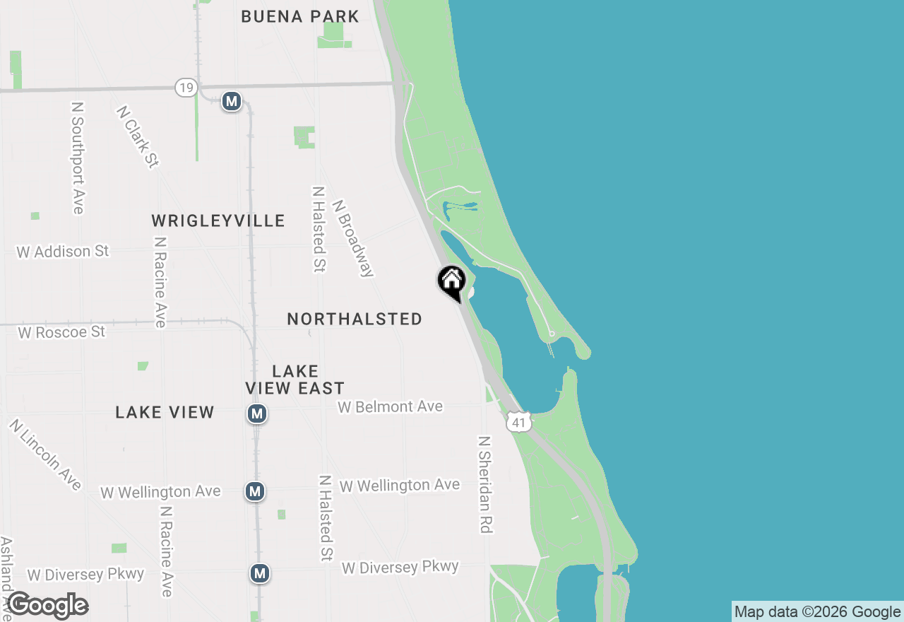 Map of 3430 N Lake Shore Drive #4K, Chicago, IL 60657