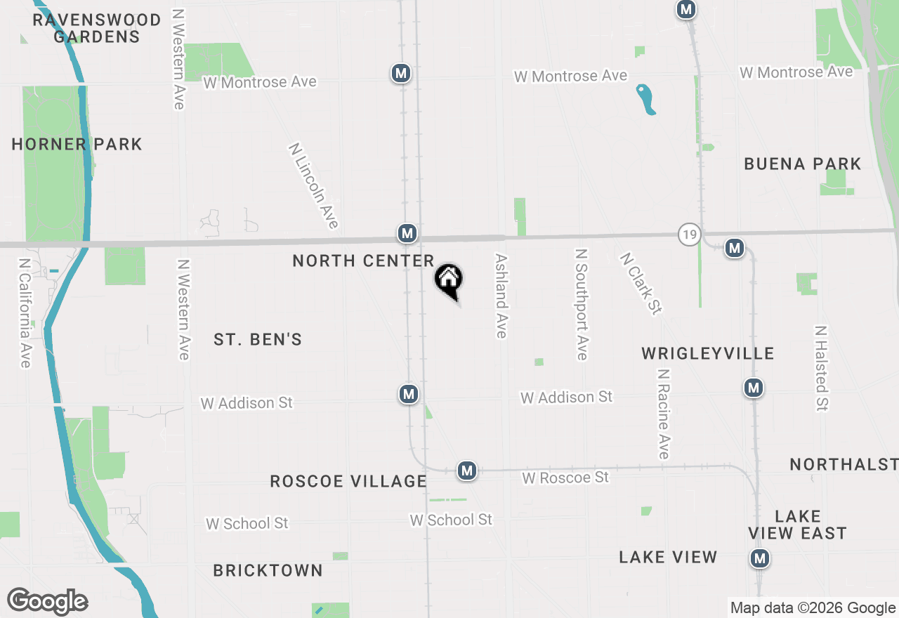 Map of 3813 N Hermitage Avenue, Chicago, IL 60613