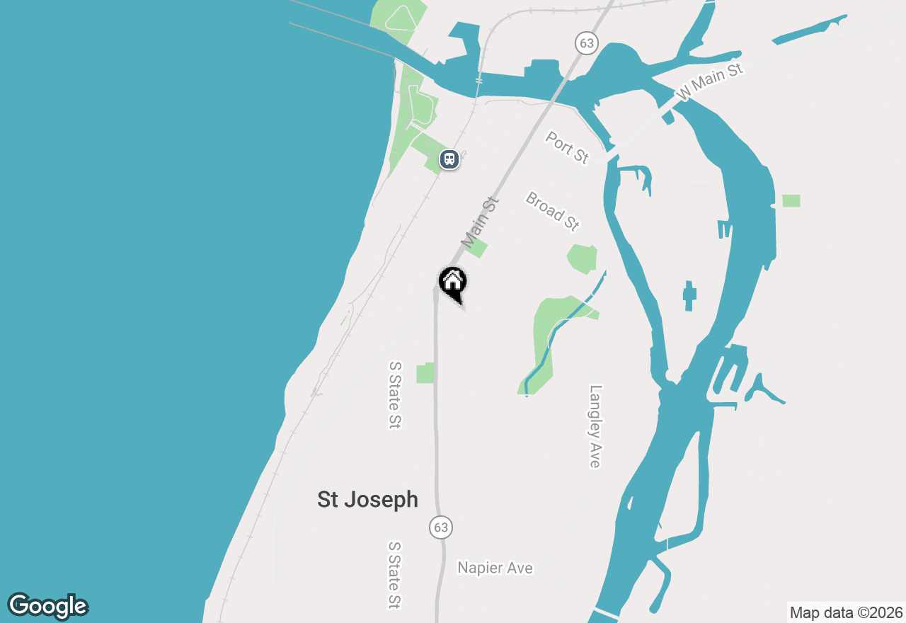 Map of 1017 Court Street, St. Joseph, MI 49085