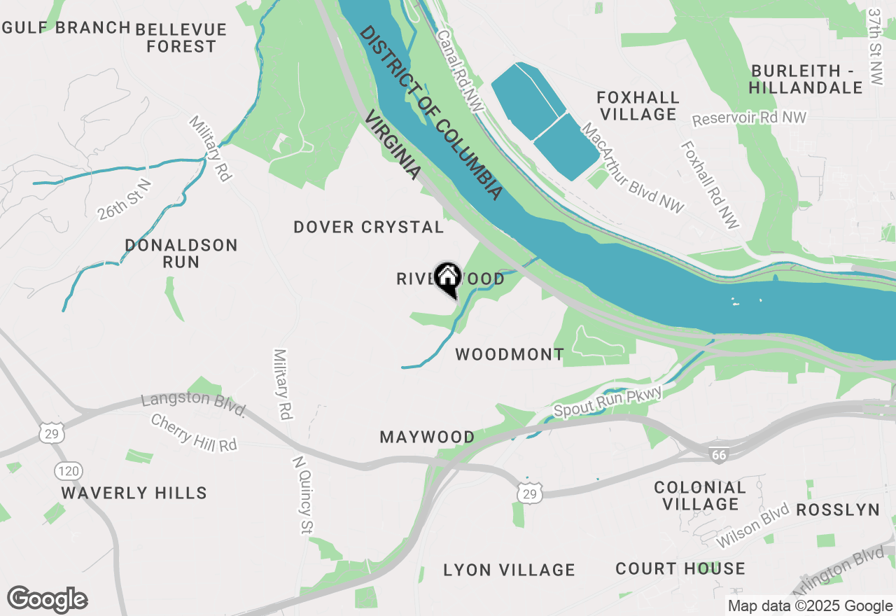 Map of 3601 27th Street N, Arlington, VA 22207