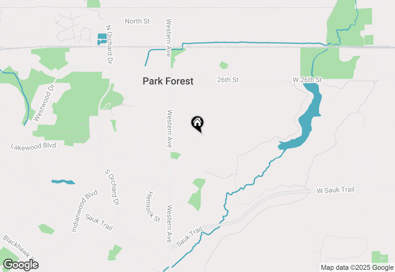 Map of 99 Dogwood Street, Park Forest, IL 60466