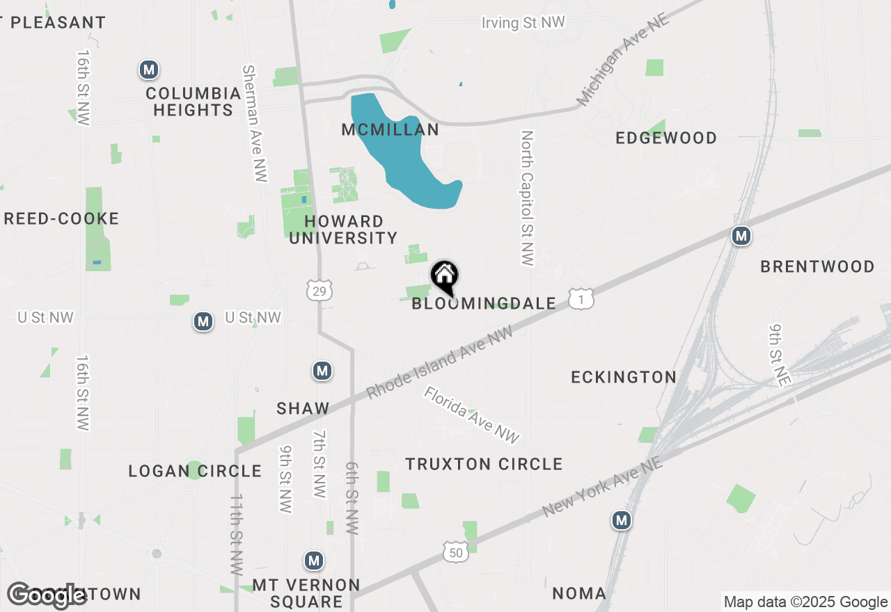 Map of 2035 2nd Street Nw #G109, Washington, DC 20001