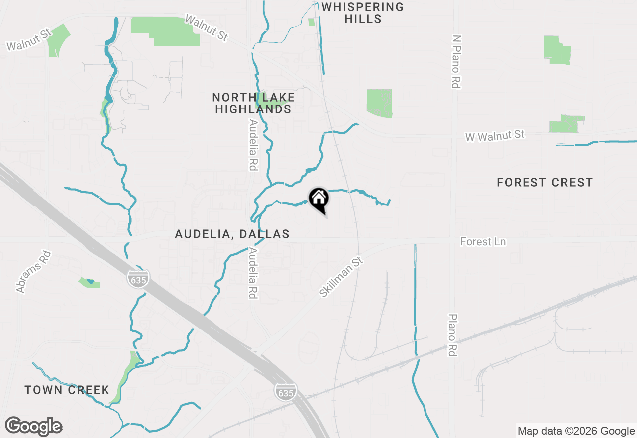 Map of 11907 Leisure Drive, Dallas, TX 75243