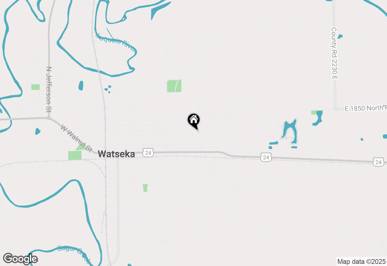 Map of 530 E Ash Street, Watseka, IL 60970