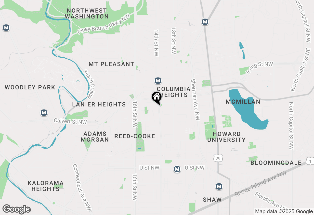 Map of 2750 14th Street Nw #404, Washington, DC 20009