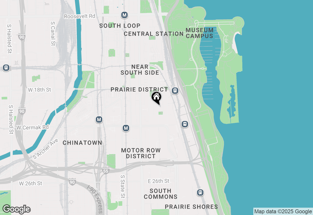 Map of 221 E Cullerton Street #1123, Chicago, IL 60616