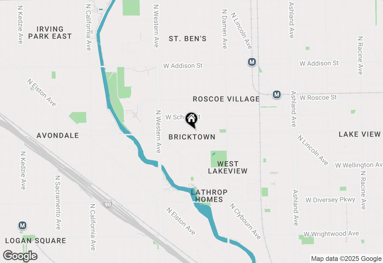 Map of 2202 W Belmont Avenue #2F, Chicago, IL 60618