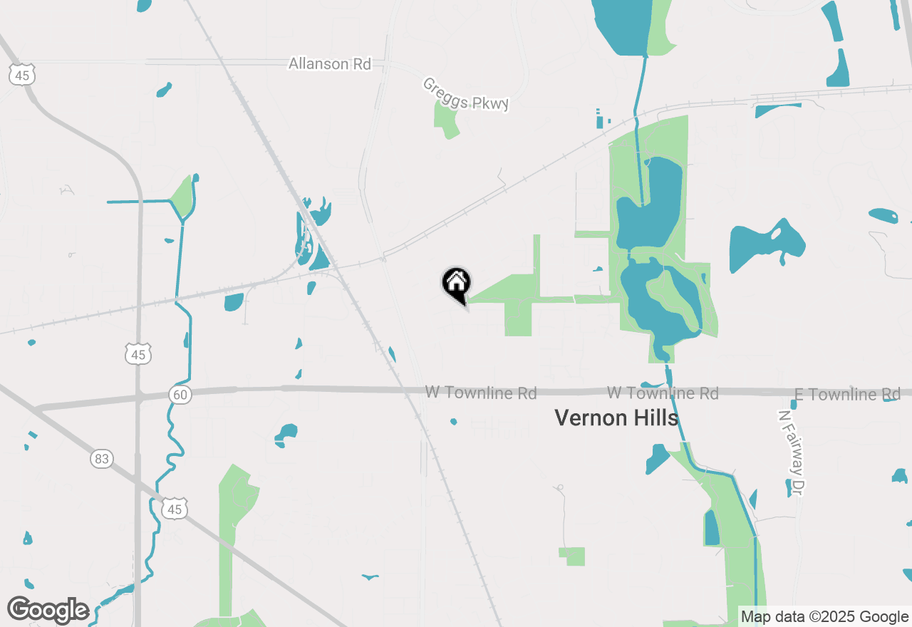 Map of 433 Harrison Court, Vernon Hills, IL 60061
