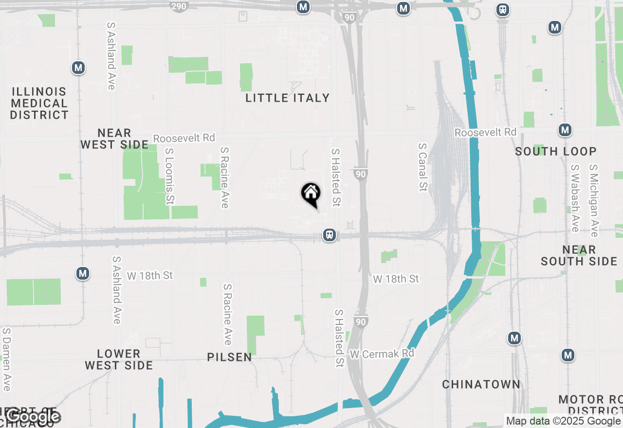 Map of 1456 S Peoria Street, Chicago, IL 60608