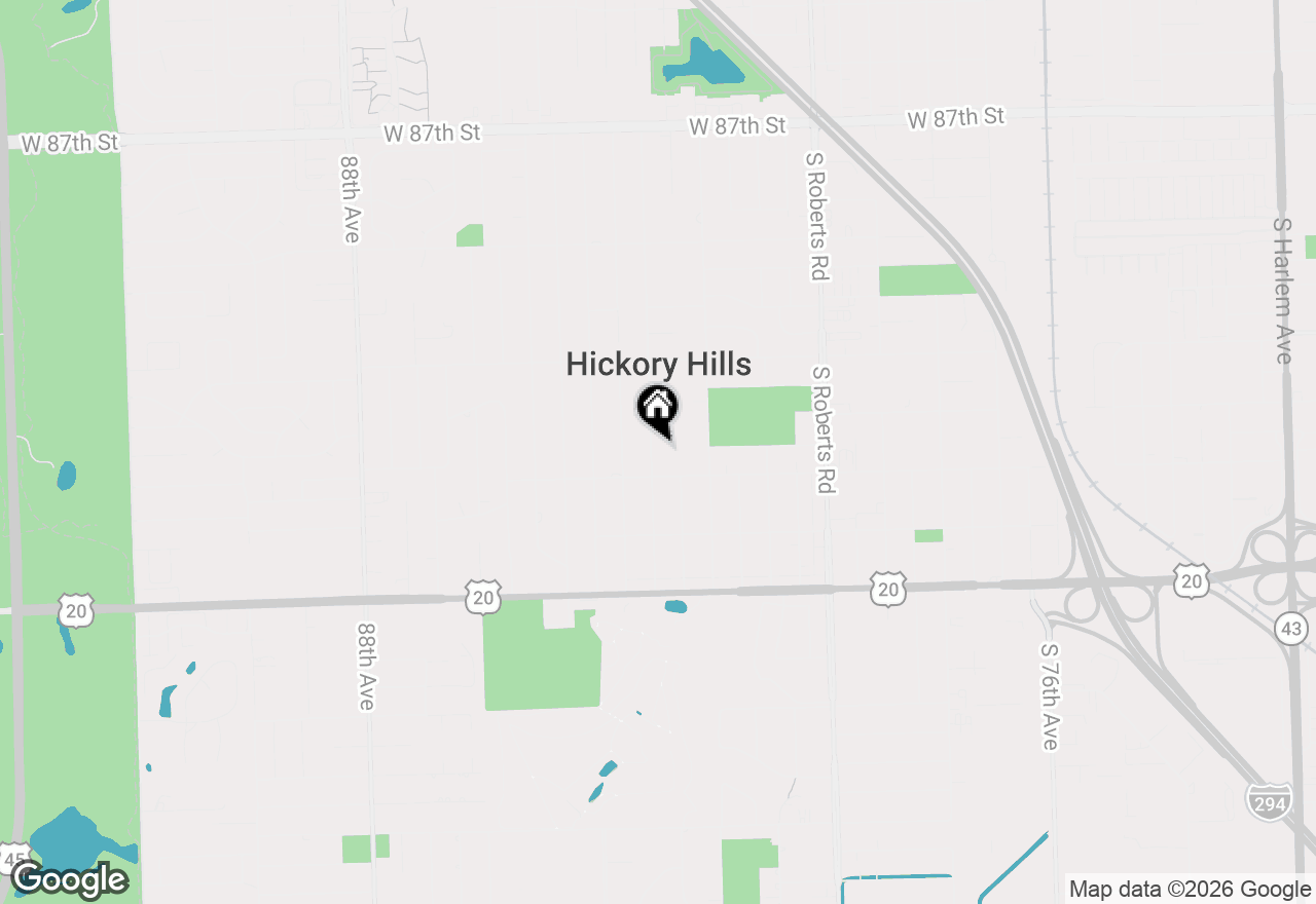 Map of 9215 S 83rd Avenue, Hickory Hills, IL 60457