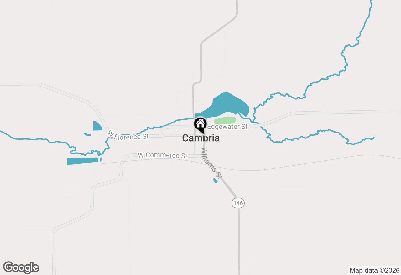 Map of 116 E Florence Street, Cambria, WI 53923