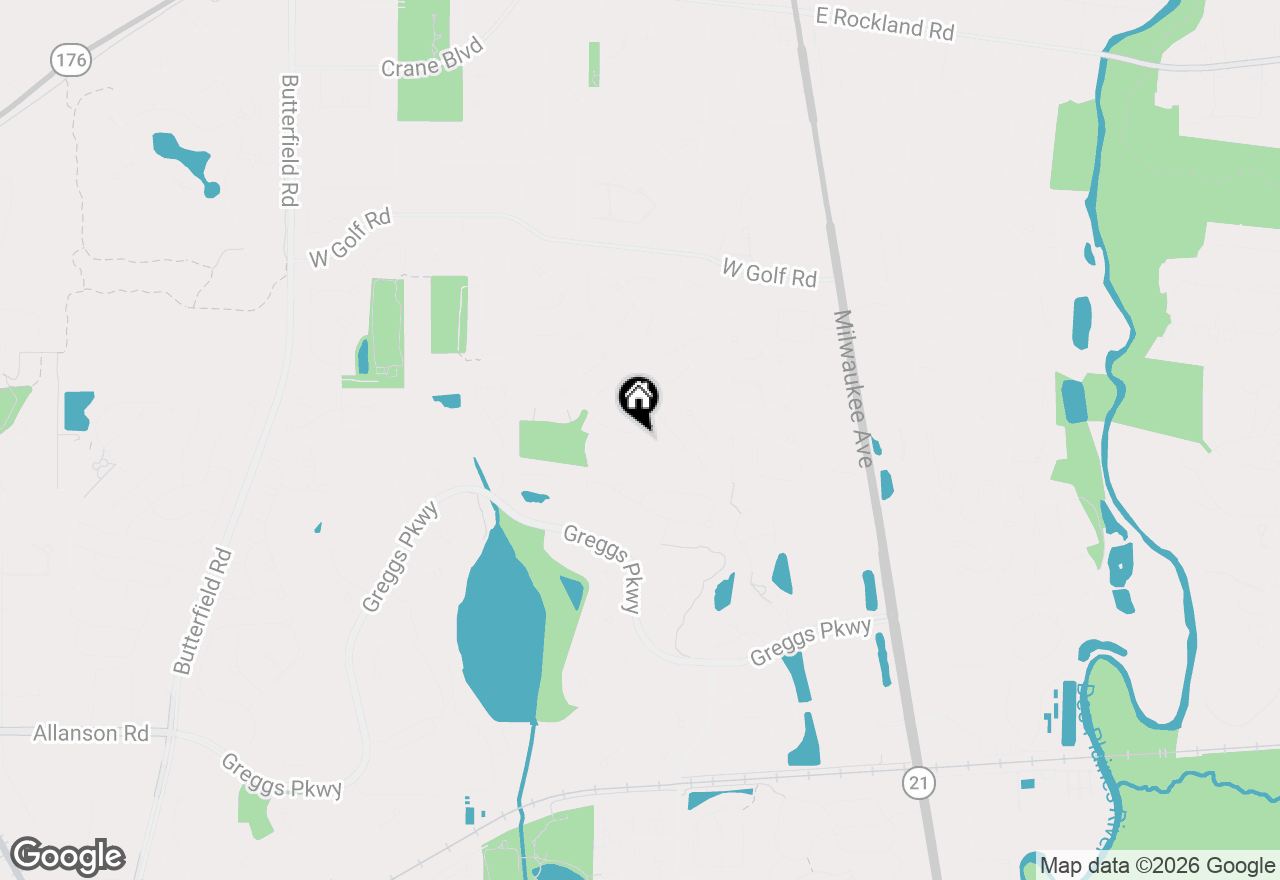 Map of 413 Catalpa Lane, Libertyville, IL 60048