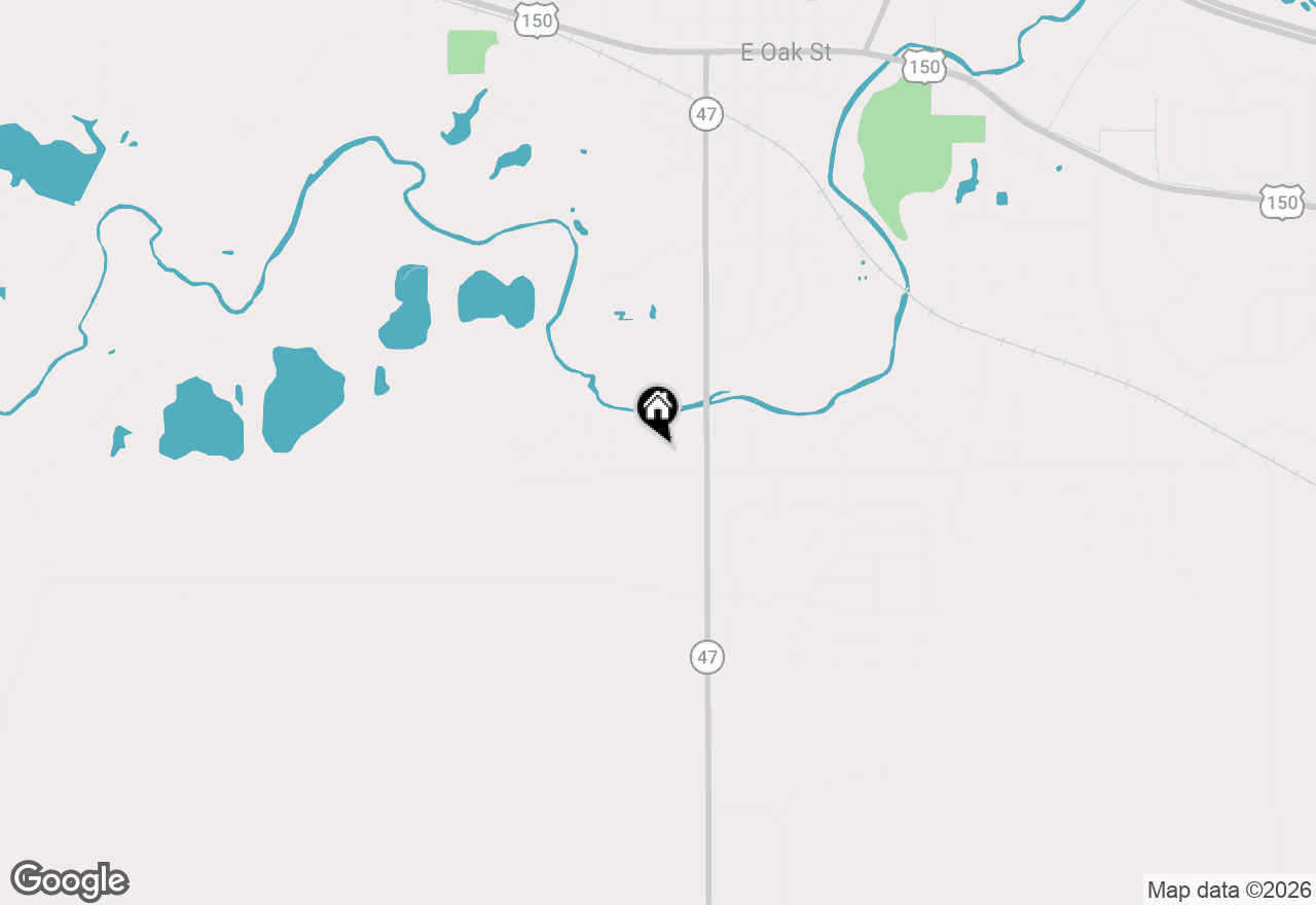 Map of 200 Riverbend Boulevard, Mahomet, IL 61853