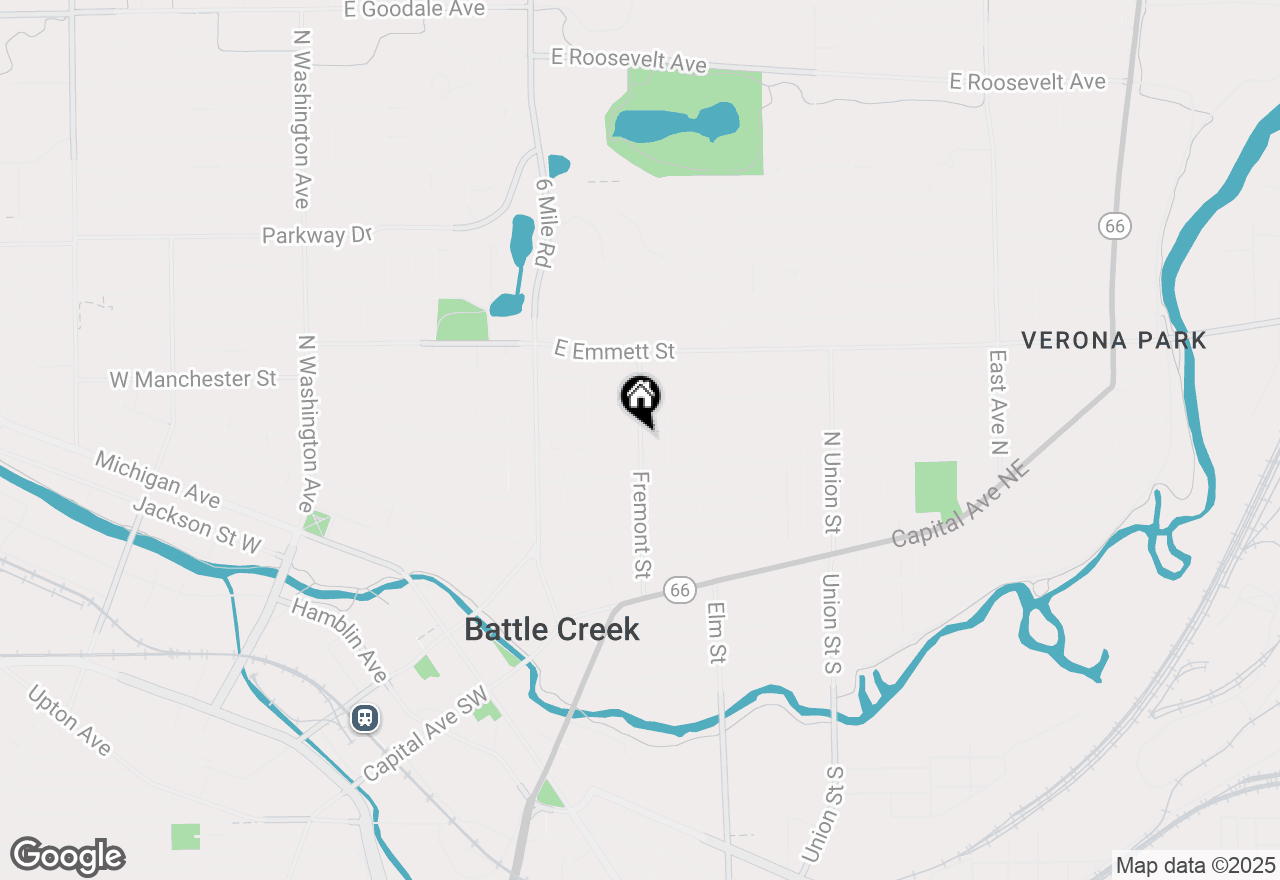 Map of 149 Fremont Street, Battle Creek, MI 49017