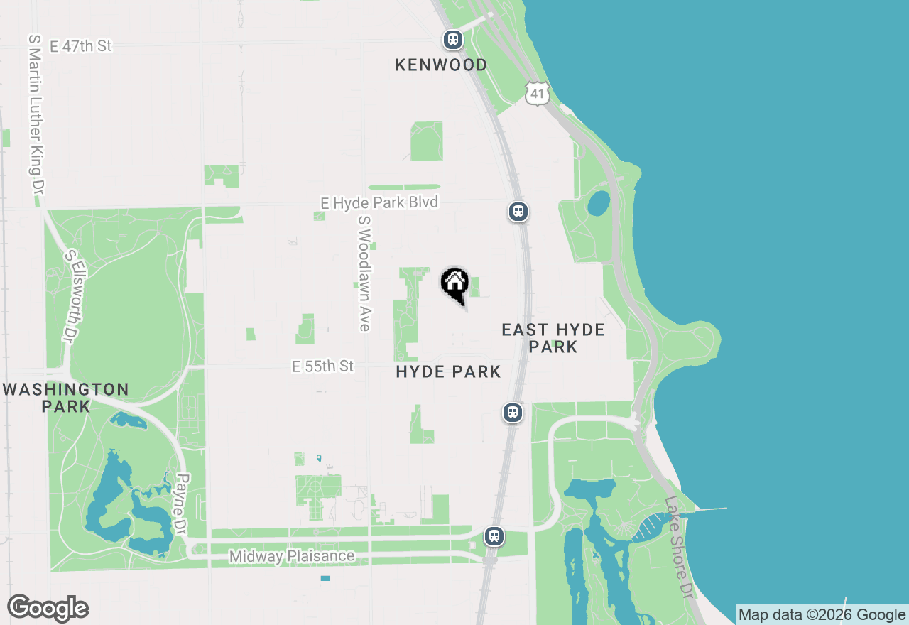 Map of 5421 S Dorchester Avenue #2, Chicago, IL 60615