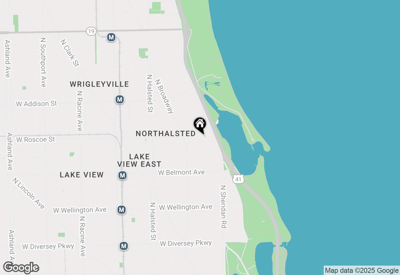 Map of 518 W Roscoe Street #A, Chicago, IL 60657