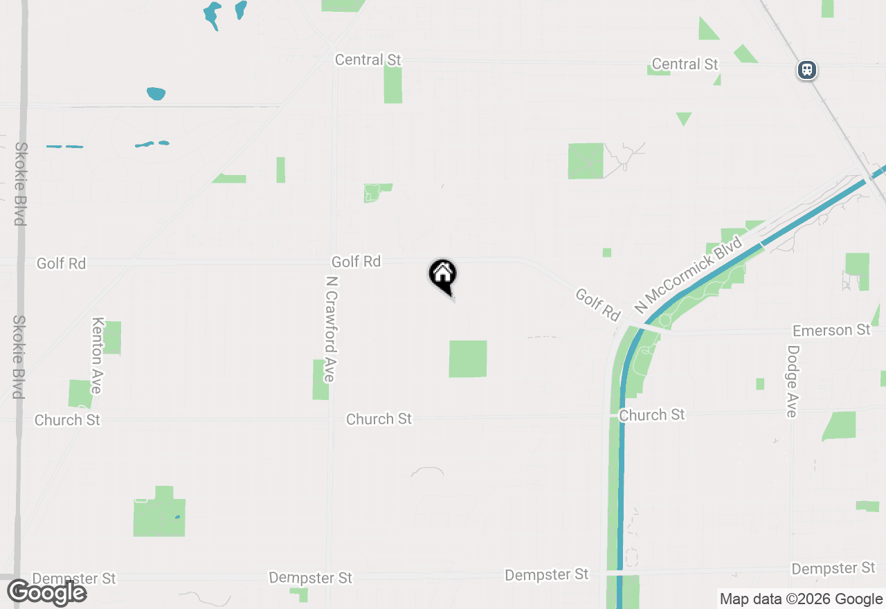 Map of 3701 Foster Street, Evanston, IL 60203