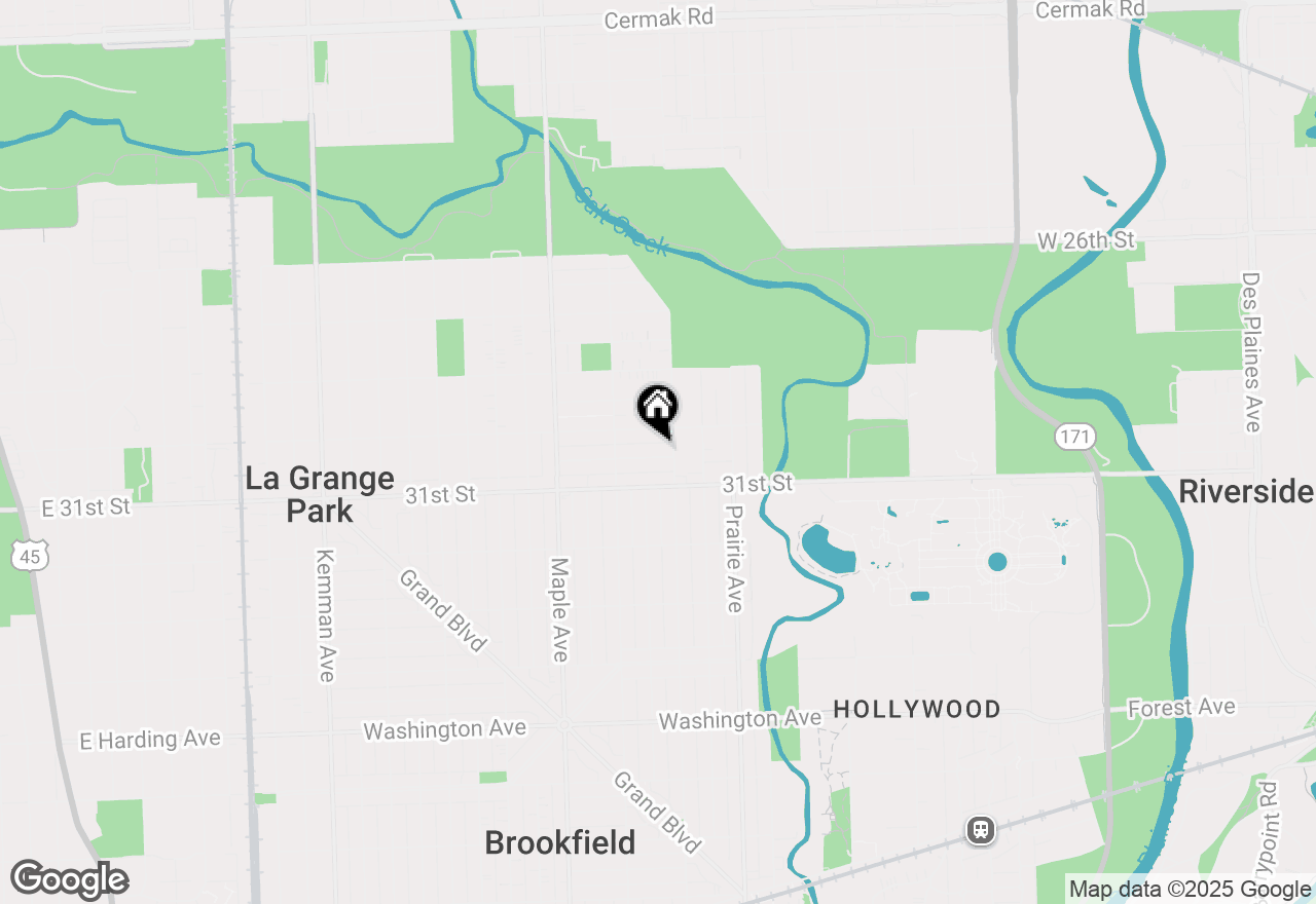 Map of 9010 Roach Avenue, Brookfield, IL 60513