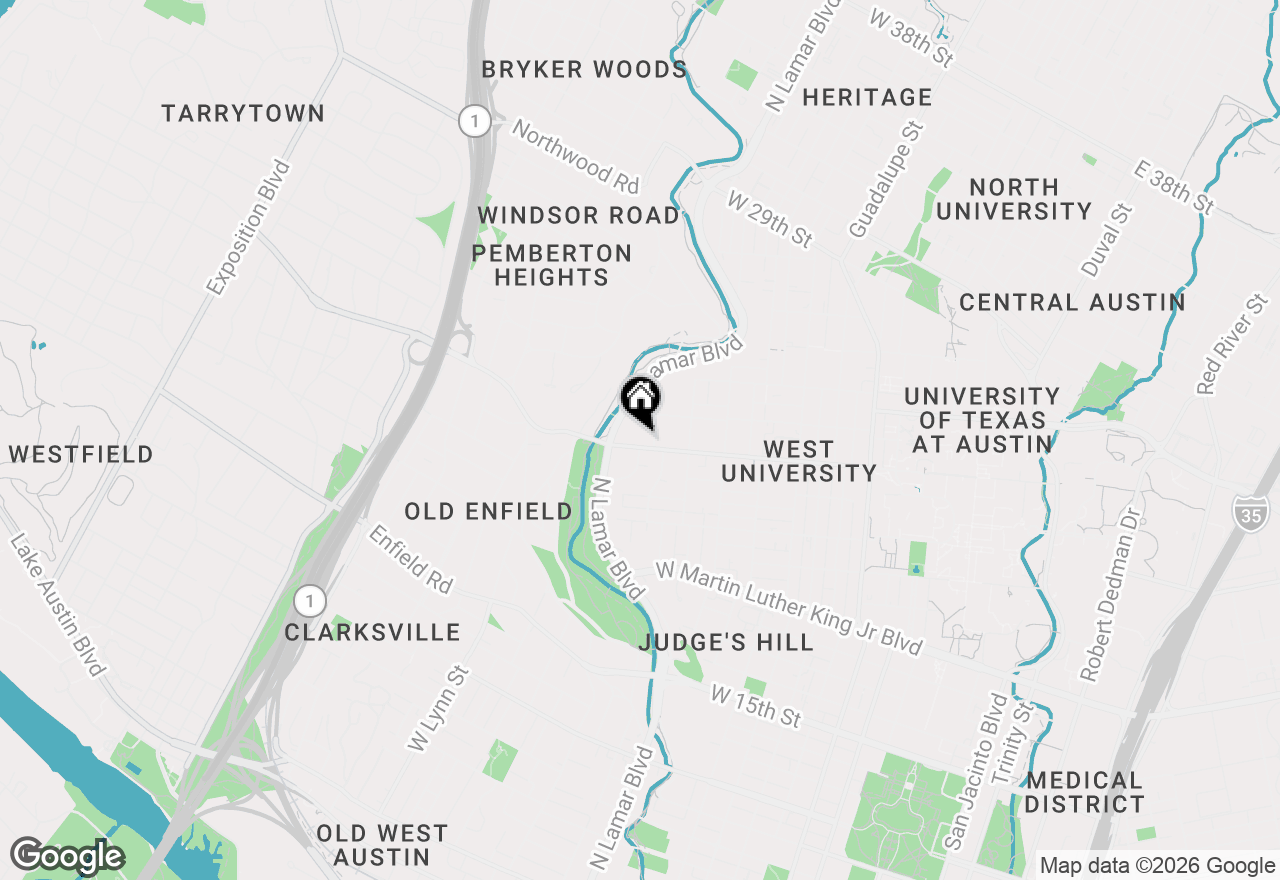Map of 2414 Longview St #201, Austin, TX 78705