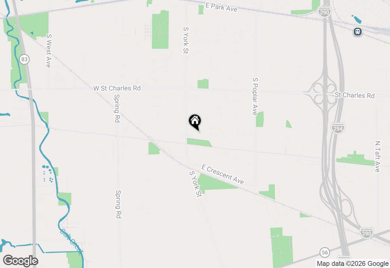 Map of 488 S Kenilworth Avenue, Elmhurst, IL 60126