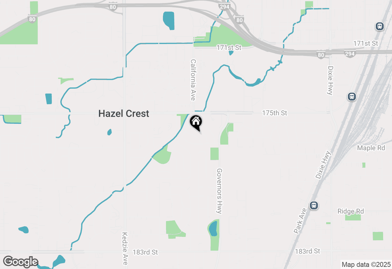 Map of 2722 Cherrywood Lane, Hazel Crest, IL 60429