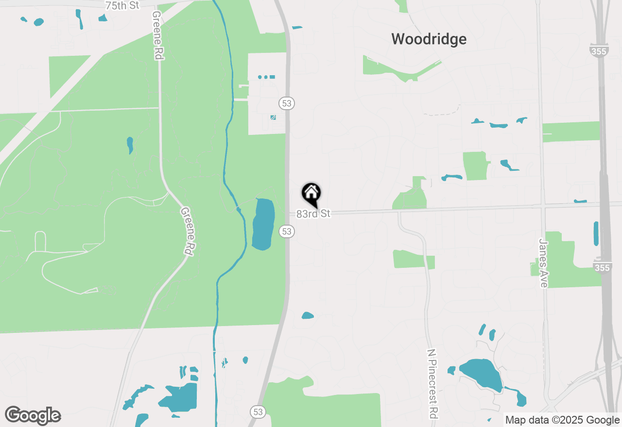 Map of 3415 83rd Street #E19, Woodridge, IL 60517