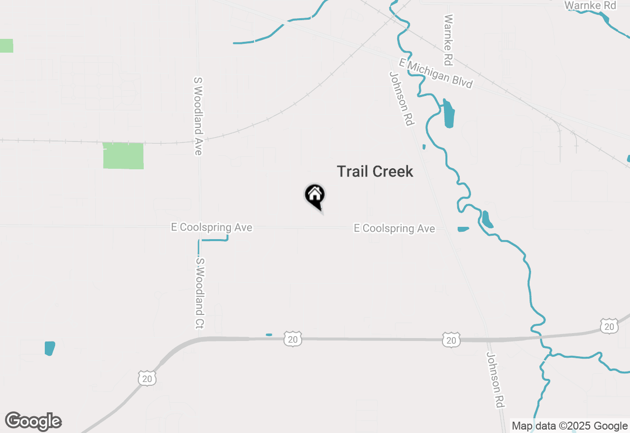 Map of 105 Brookdale Avenue, Trail Creek, IN 46360