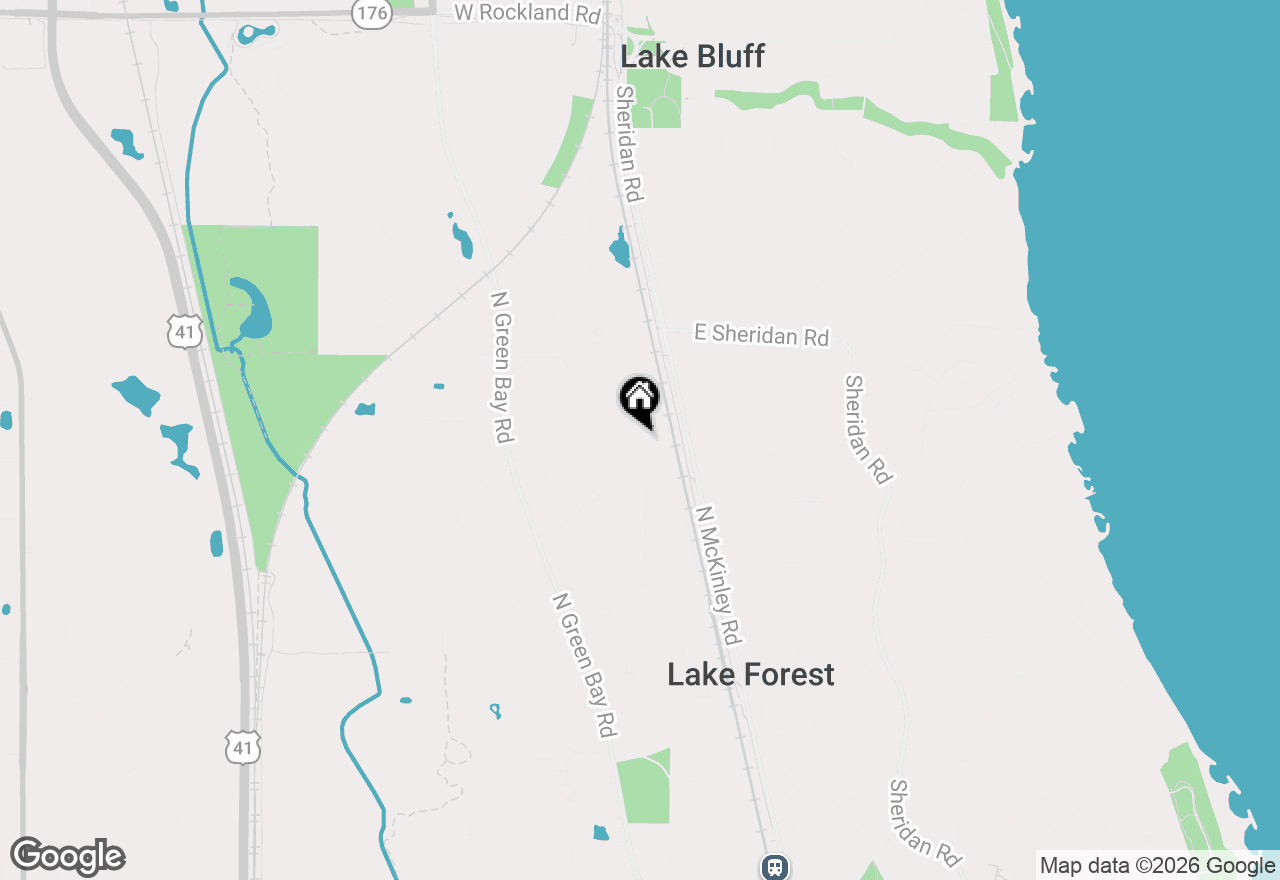 Map of 69 E Alden Lane, Lake Forest, IL 60045