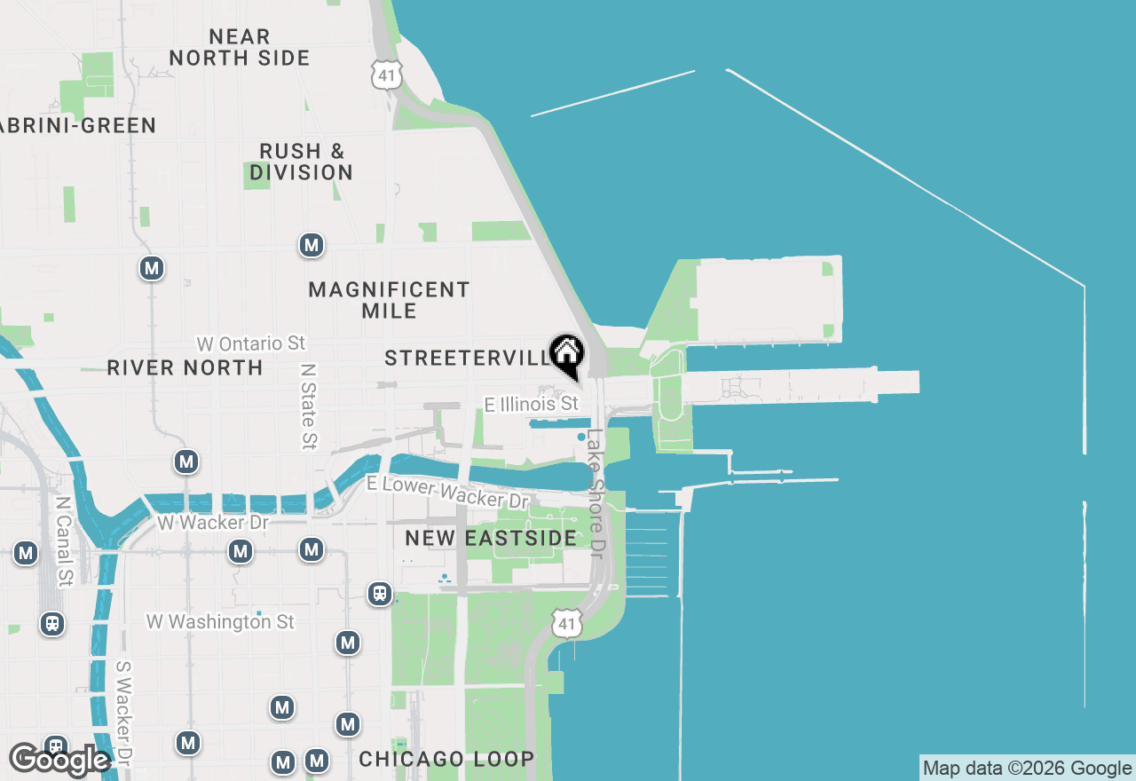 Map of 451 E Grand Avenue #4503, Chicago, IL 60611