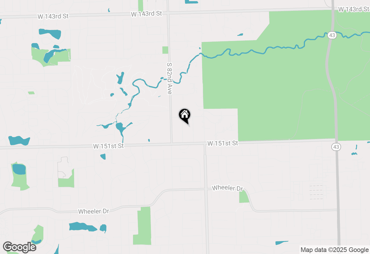 Map of 14939 S 81st Court, Orland Park, IL 60462