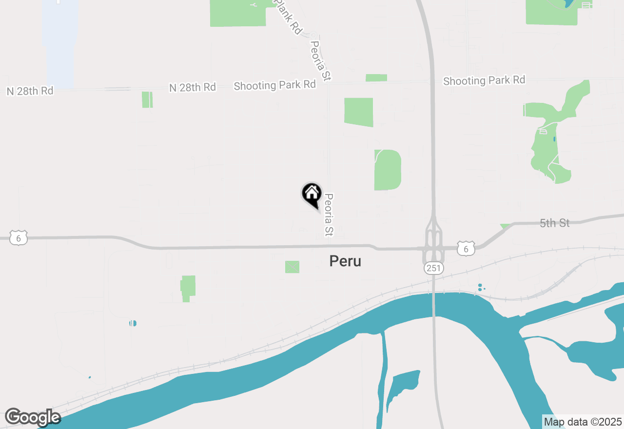Map of 1905 6th Street, Peru, IL 61354