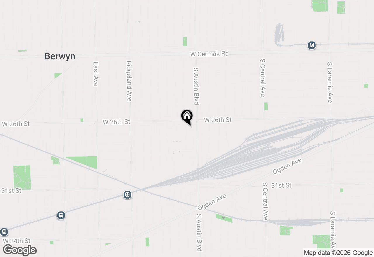 Map of 2622 S 60th Court, Cicero, IL 60804