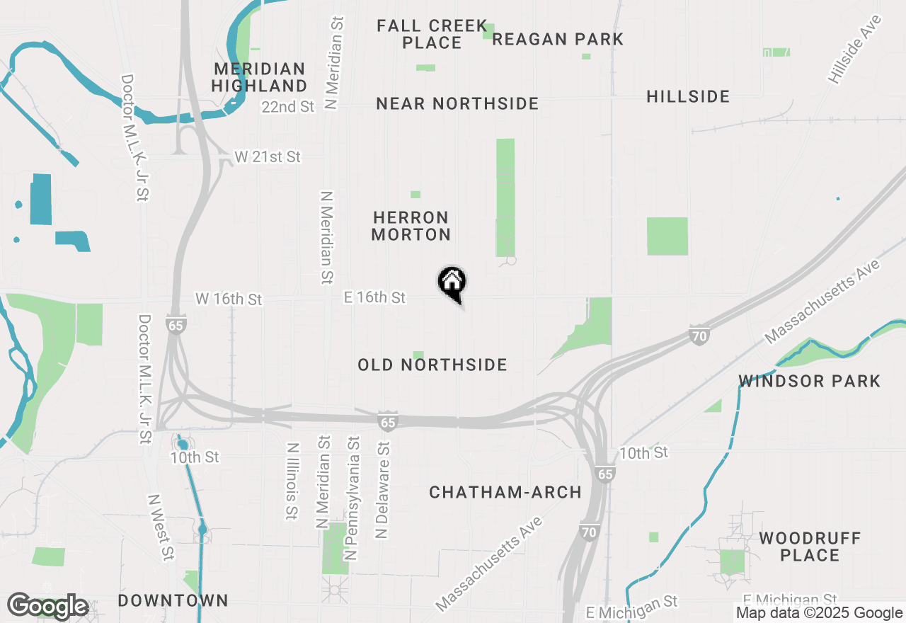 Map of 1506 Central Avenue, Indianapolis, IN 46202