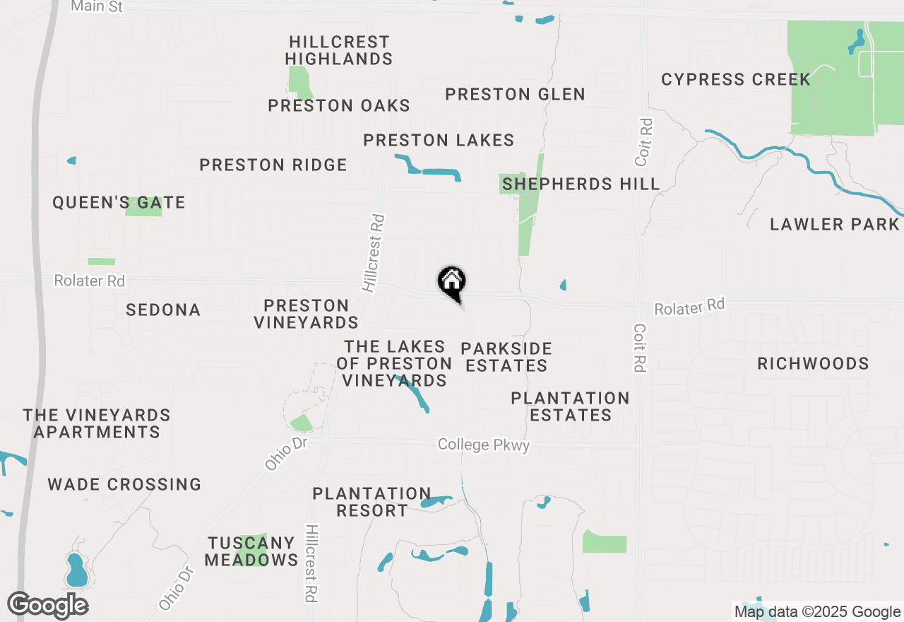 Map of 11517 Chaucer Drive, Frisco, TX 75035