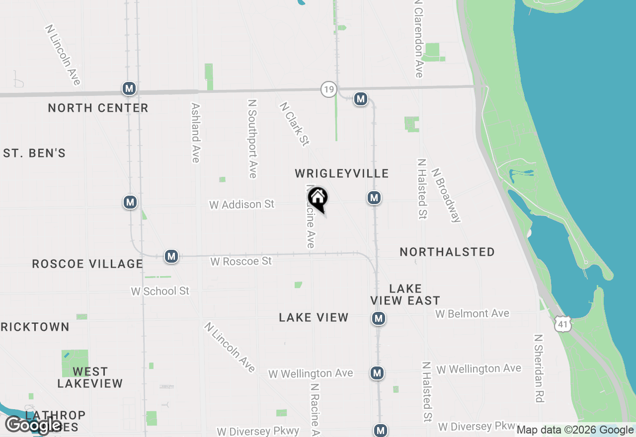Map of 1169 W Eddy Street #201, Chicago, IL 60657