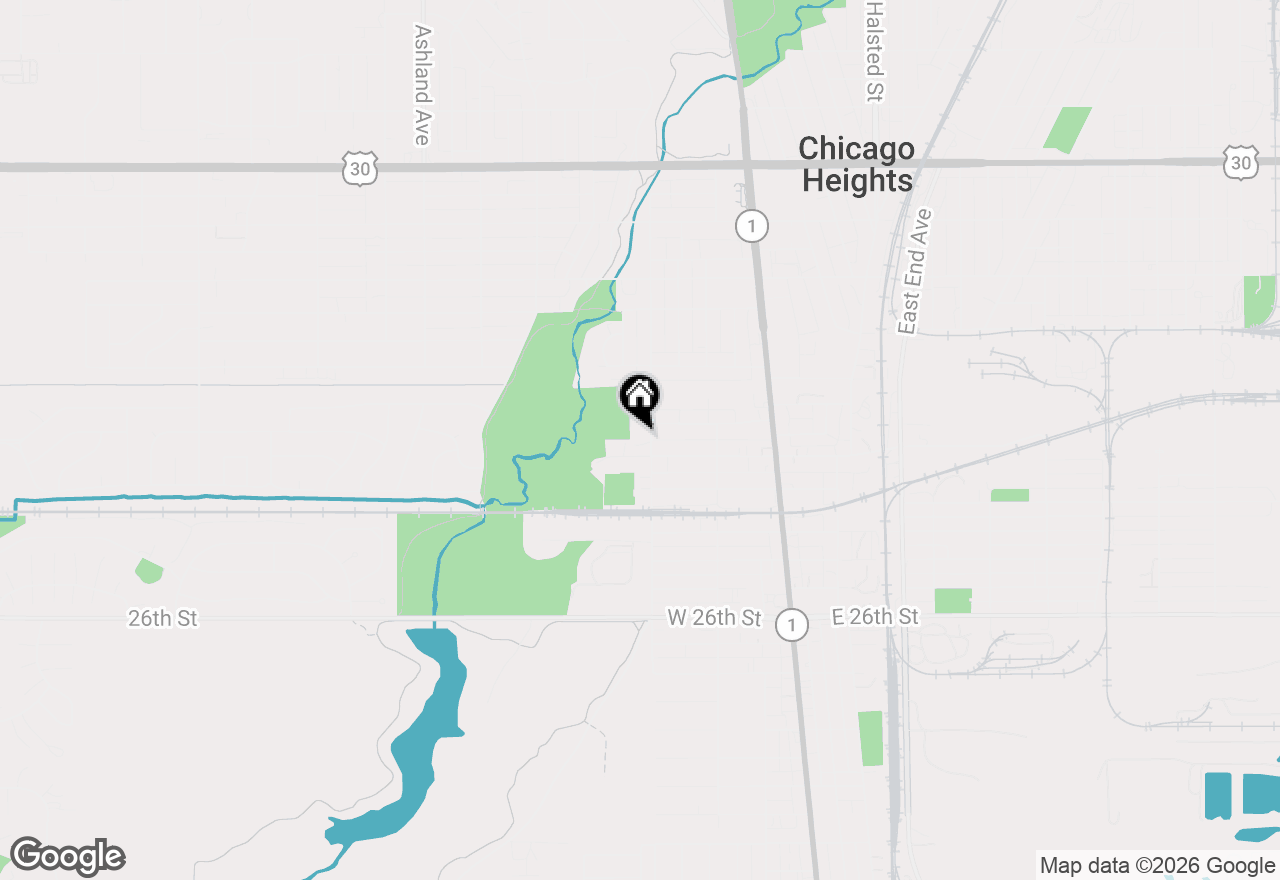 Map of 1912 Euclid Avenue, Chicago Heights, IL 60411