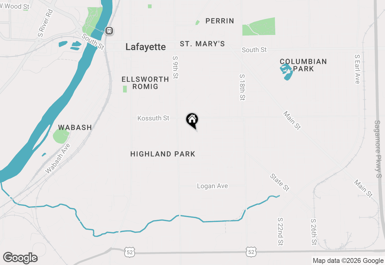 Map of 812 S 11th Street, Lafayette, IN 47905