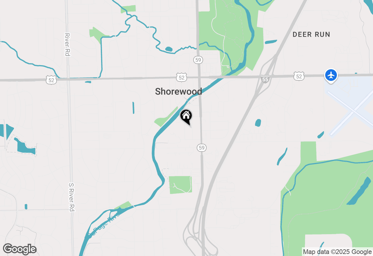 Map of 710 Sunset Lane, Shorewood, IL 60404