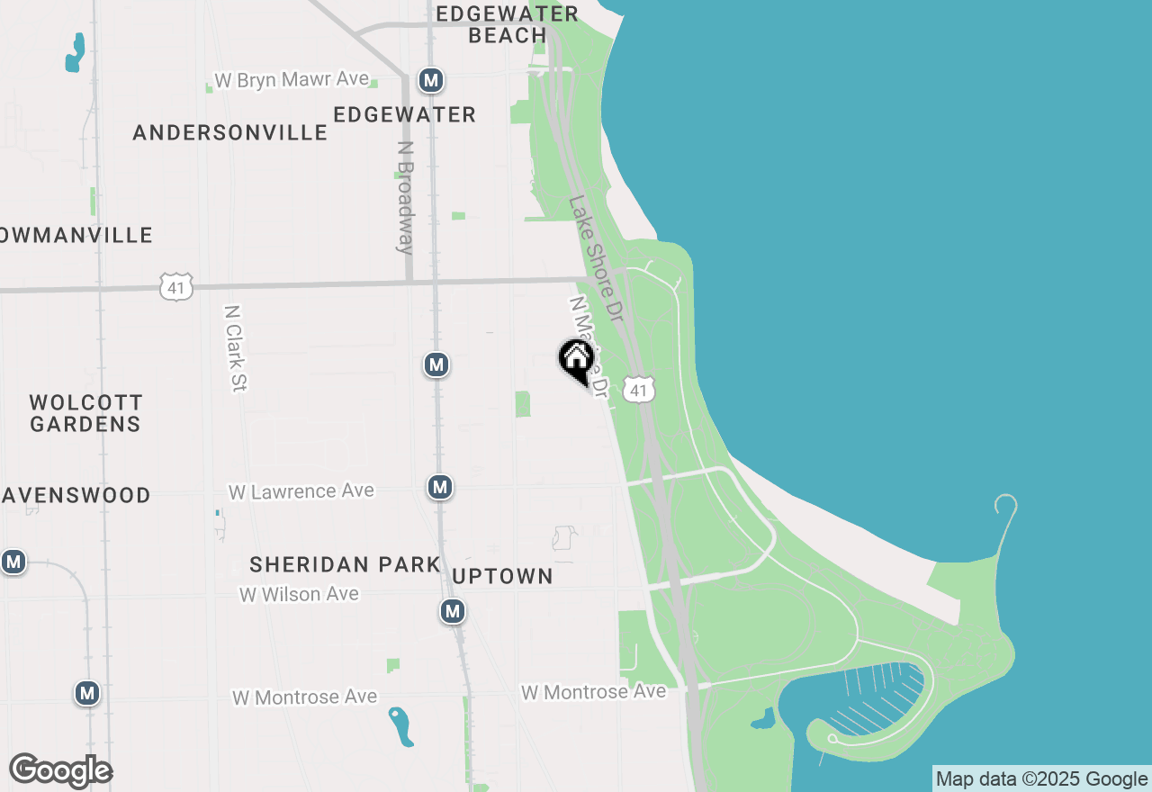 Map of 4900 N Marine Drive #709, Chicago, IL 60640