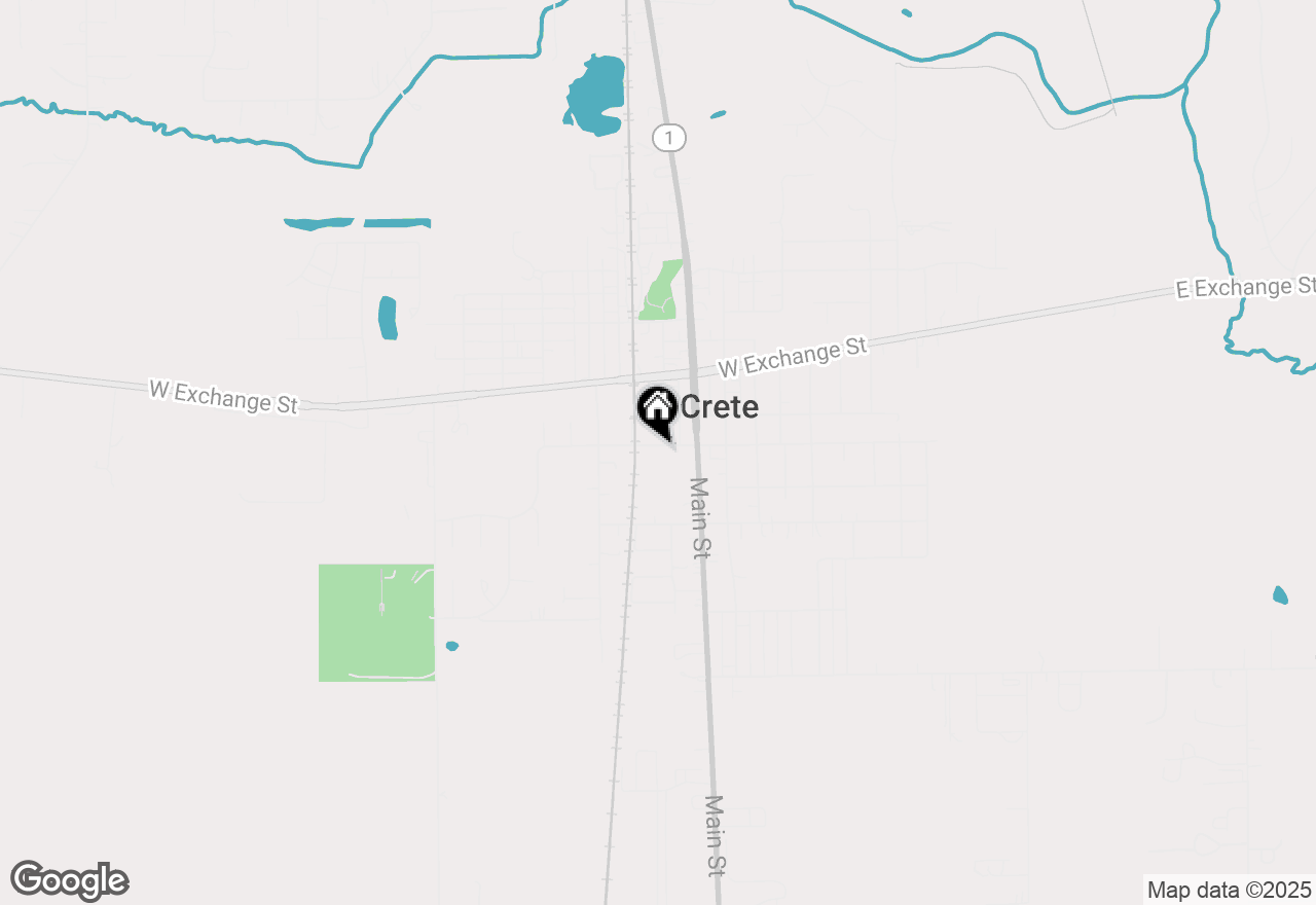 Map of 1420 Benton Street, Crete, IL 60417