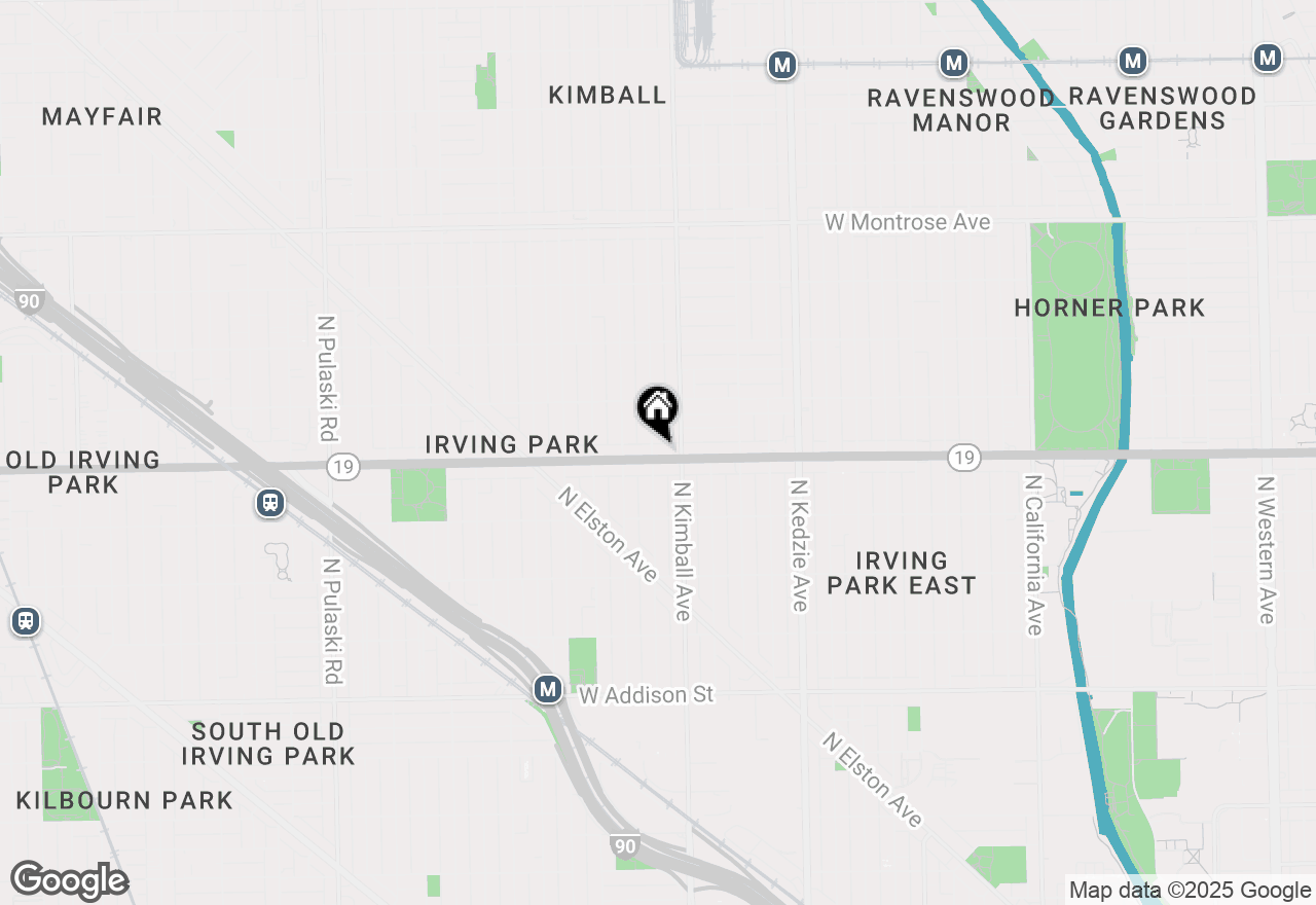 Map of (Address confidential), Chicago, Illinois 60618