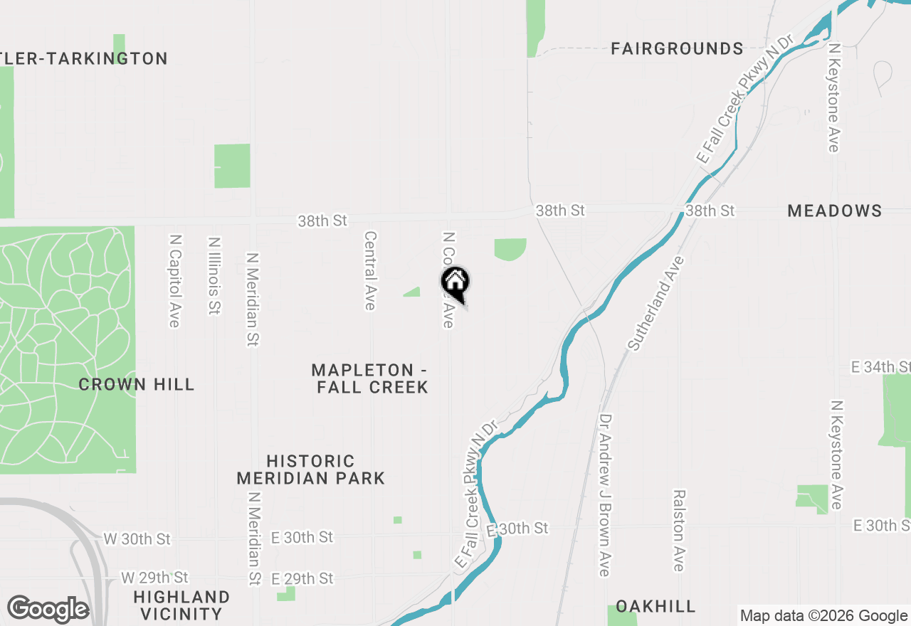 Map of 3539 N College Avenue, Indianapolis, IN 46205