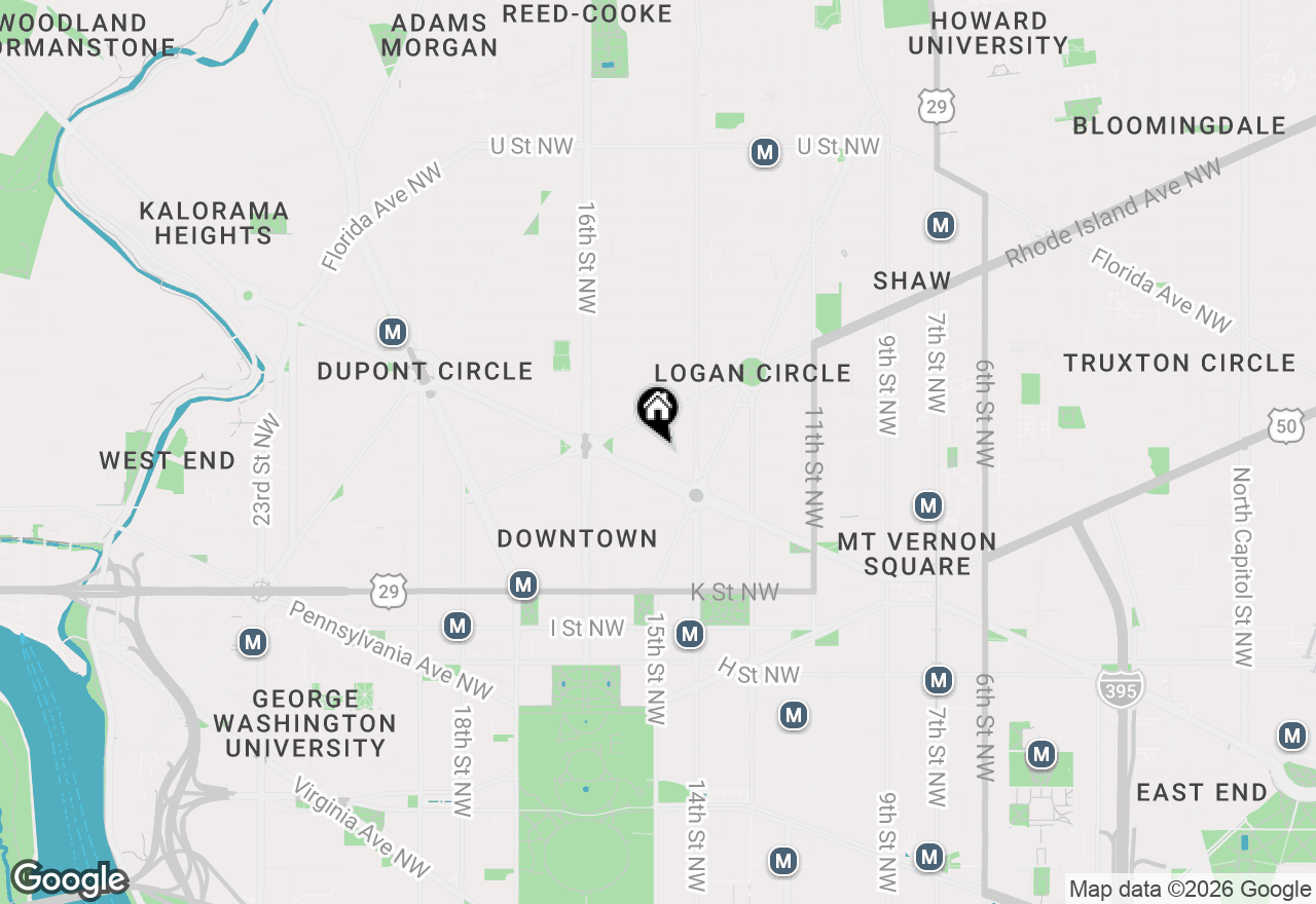 Map of 1440 N Street Nw #P17, Washington, DC 20005